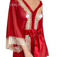Großhandel im chinesischen Stil Chemise Femme Reife Frauen Sexy Durchsichtige Dessous Nachtwäsche