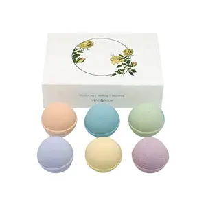 Private Label Natural Organic Aroma Oils Scented Fizzy Bath Bomb Gift Set 120g