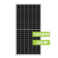 Panneau solaire PERC demi-cellule pliable de haute qualité 182 mm avec technologie N-Type HJT/BIPV pour systèmes solaires domestiques 550W-580W