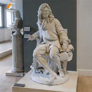 Statue de poètes et écrivains en marbre grandeur nature de Mily, célèbre pour sa qualité, pour <span class=keywords><strong>collection</strong></span> de musée ou décoration publique - Product Image 2