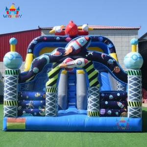 Giant Outdoor Inflatable Robot Playground with Slide Kids Space Themed Bouncy <b>Castle</b> - Product Image 4