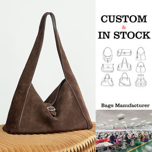 Bolso Tote Casual de Gran Capacidad para Mujer, de Cuero Genuino Personalizado, Estilo Retro Otoñal, Textura de Cuero Esmerilado de Alta Calidad, con una Sola Correa - Product Image 1