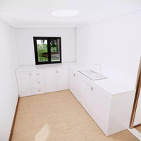 Mini Casa Pieghevole Pronta all'Uso da 20ft 40ft Casa Container Prefabbricata di Fabbrica Mini Casa Container Espandibile