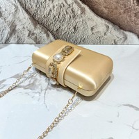 Sac à main luxueux orné de strass brillants à motif diamant, élégant et tendance pour femme