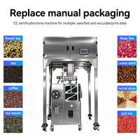 Máquina Envasadora y Pesadora de Bolsitas de Té en Pirámide Vertical, Totalmente Automática, con Múltiples Cabezales, Alta Productividad para Fábricas de Té