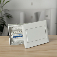 Boîtier de distribution électrique en plastique à 8 voies pour disjoncteur MCCB, protection IP30, 220V-380V, montage encastré, vente en gros usine, personnalisable