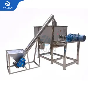 Hot Sale Industrial Ribbon Type Ink Powder Horizontal Mixer For Food Pre Mix Prepar