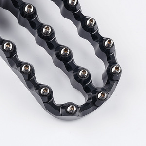 Reposapiés Anchos para Motocicleta, Mecanizados por CNC, Diseño Ondulado con Ranuras, Pines Antideslizantes, Pedales para Motocross - Product Image 4