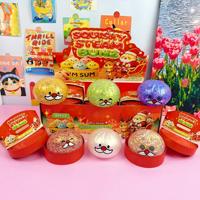 Jouet anti-stress en forme de boulettes de Noël à presser, avec paillettes et boîte mystère, cadeau de Noël pour enfants