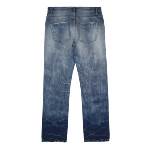 Autunno riparato strappato denim elasticizzato geometrico a gamba <span class=keywords><strong>jens</strong></span> pant for man - Product Image 3