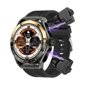 Montre connectée transfrontalière T95E avec écouteurs TWS 2-en-1 pour appels, montre de <span class=keywords><strong>sport</strong></span>, écran IPS, bracelet en silicone - Product Image 1