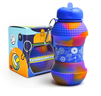 Balle de sport de golf pliable conception écologique sans BPA gourde Wasserflasche bouteille d'eau en silicone pour enfants école
