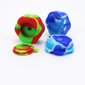 Multicolor 2-Layer <b>Grinders</b> food grade silicone <b>Herb</b> <b>Grinder</b> Tobacco Smoking Accessories - Product Image 3