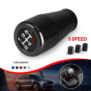 Car Gear <b>Shift</b> <b>Knob</b> 5 Speed Aluminum Alloy Universal Blue M8 M10 Threaded - Product Image 3
