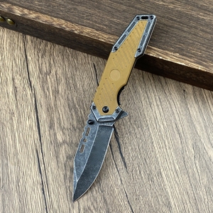Couteau de poche personnalisable BRN de qualité OEM, manche en bois, lame pliante en acier inoxydable 3CR13 ultra-affûtée, 20,5 cm, FB141, camping 1 - Product Image 5