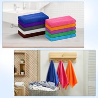 Serviette de salon en microfibre résistante à l'eau de Javel, super absorbante, séchage rapide, légère, pour coiffeur, avec logo personnalisé