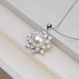 Ensemble de bijoux pour femmes en argent S925, triangle, diamant, grosse perle, personnalisable, DIY, boucles d'oreilles, anneau de tête, plateau, 1302, accessoires de mode - Product Image 2