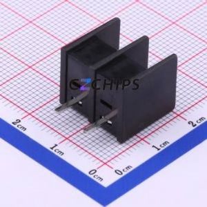WJ25S-B-7.62-2P Barrier Terminal Block Through hole Component (THT),P=7.62mm Connector Two Sides 7.62mm 1x2P Straight Pin - Product Image 2