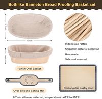 Vente en gros d'articles de boulangerie de haute qualité pour le pain au levain Panier à pain Benetton en rotin personnalisé avec trancheuse