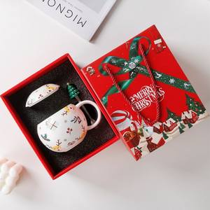 Christmas Red Ceramic Coffee Mug for Kids Animals <b>Large</b> Capacity Heat-Resistant Dishwasher & Microwave Safe <b>Gift</b> <b>Box</b> Included - Product Image 6