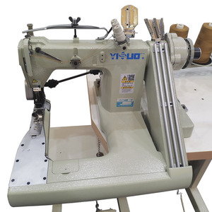 Machine à coudre industrielle à 3 aiguilles YS-928-PS, machine à coudre à triple aiguille pour la confection de patte de boutonnage tissée pour la confection de vêtements - Product Image 3