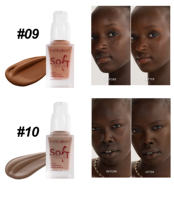 HANDAIYAN En gros 10 couleurs Correcteur liquide matifiant, contrôle du sébum, éclat naturel, texture douce, couvrance modulable, teinte foncée