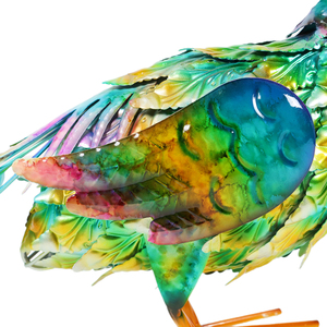 Iron Luxury <strong>Peacock</strong> Garden Statue <strong>Sculpture</strong> for Outdoor Backyard Porch Patio Decor - Product Image 4