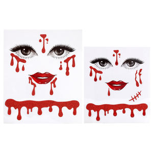 Bâton de maquillage pour les yeux européen Halloween Décoration du visage Strass Poudre d'échalote Bijou de <span class=keywords><strong>tatouage</strong></span> Autocollants Sexy Bijou de corps blanc - Product Image 1