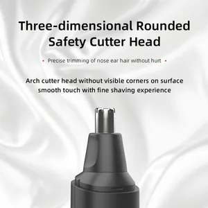 High Quality Electric For Men Hair Trimmer Portable Nose Ear Trimmer Battery Powered Customized Facial Shaver Personal Care
