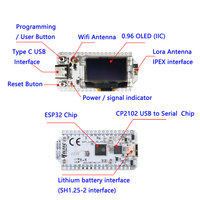 Module Émetteur-Récepteur WiFi LoRa 32 V3 928MHz 0.96 "SX1262 Outil BLE Esp32 Carte de Développement pour Arduino Consumer Electronics