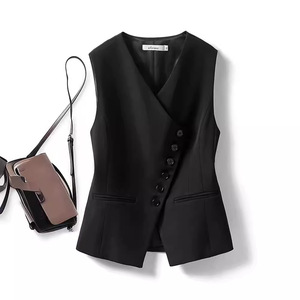 Nouveau <span class=keywords><strong>Gilet</strong></span> Femme Printemps-Automne 2025 – Coupe Ajustée, Effet Amincissant et Taille Cintrée - Product Image 6