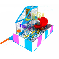 Centre de jeux intérieur doux pour enfants, aire de jeux pour enfants, parcs d'attractions, toboggan en spirale à grande hauteur, mur d'activités pour enfants avec piscine à balles