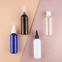 Flacon applicateur souple en PEHD 6oz 8oz avec bouchon torsadé pour emballage de lotion cosmétique avec couvercles