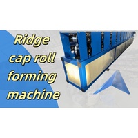 Machine de formage automatique de capuchons de toit Huatong 2025, machine de formage de tuiles pour tôles de toiture en acier avec garantie de 2 ans et moteur