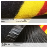 Tapis de moto en nylon anti-huile avec logo personnalisé, tapis de sol en caoutchouc imprimé pour voiture et locomotive