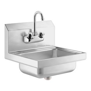 Lavamanos de Acero Inoxidable Montado en la Pared, Lavabo Comercial Colgante Fácil de Limpiar para Restaurantes, Fábricas de Alimentos y Cantinas - Product Image 1