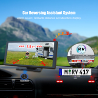 Écran intelligent de navigation Android Auto CarPlay avec enregistreur DVR 4K de 10,36 pouces avec capteurs de stationnement sans fil solaires pour caméra de recul