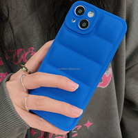 Étui de téléphone élégant style doudoune pour iPhone 17 16 15 14 13 12 11 Pro Max Plus, coque arrière antichute en PC