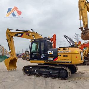 Excavatrice 20 tonnes pour petits chantiers d'excavation, modèle CAT 320D d'occasion, excavatrice sur chenilles Caterpillar du Japon pour la ferme - Product Image 1