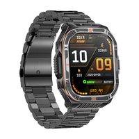 Reloj Inteligente HT38 para Hombre con Pantalla Grande de 2.01 Pulgadas, Resistente al Agua IP68, Múltiples Modos Deportivos, Reloj Inteligente para Exteriores con Linterna