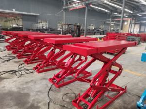 Elevador hidráulico de doble cilindro de alta calidad, plataforma elevadora de tijera para coche eléctrico de elevación completa, elevador de tijera automotriz de fábrica directa - Product Image 3