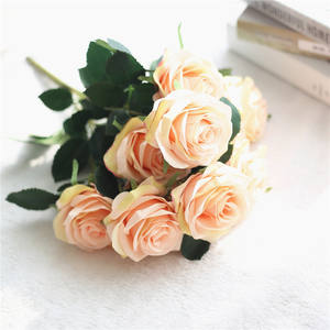 Autres fleurs et plantes décoratives, roses naturelles préservées, bouquet de mariage, nouvelles roses artificielles uniques blanches - Product Image 2
