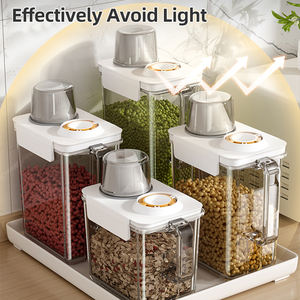Ev yükseltme mühürlü toz geçirmez çevre dostu çok fonksiyonlu mutfak kutuları gıda dereceli tahıllar pirinç hububat depolama gıda kapları - Product Image 3