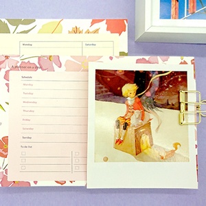 Cute flower school student undated desk agenda planner note pad <span class=keywords><strong>cancelleria</strong></span>: agenda settimanale agenda giornaliera memo pad - Product Image 4