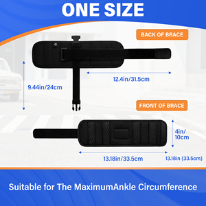 Orthèse cheville-pied pour pied tombant avec attelle à ressort et sangle réglable - Product Image 4