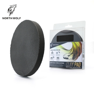 Produits d'entretien automobile North Wolf de 6 pouces très demandés : disque de polissage en argile douce et sécuritaire pour voiture, tampon en argile - Product Image 2