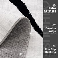 Tapis modernes en polyester pelucheux, fabriqués à la machine, avec envers en latex, pour salon et usage domestique