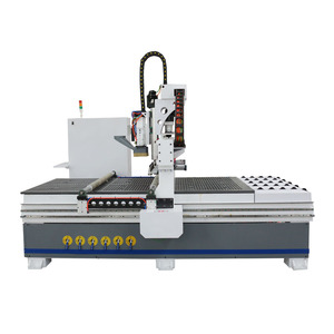 Machine de fraisage CNC pour le travail du bois avec broche refroidie par air de 9 kW, moteur Yako, commande LNC, 12 outils linéaires - Product Image 1