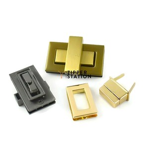 Twist Turn Lock <b>Purse</b> Closure Leather Craft Accessory Bag Hardware - Product Image 6