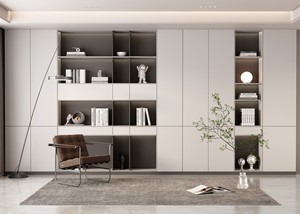Bibliothèque moderne en bois de luxe avec design modulaire-Rangement pratique et design élégant pour la salle à manger et l'appartement - Product Image 6